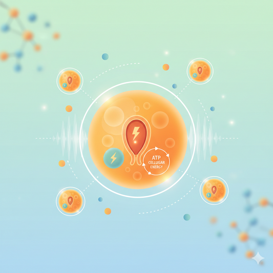 NMN and NAD+ supporting cellular energy and healthy aging illustration